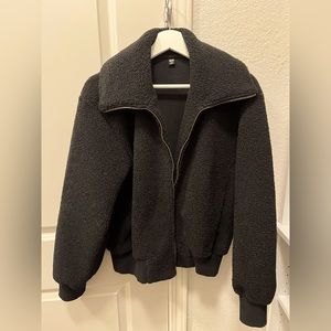 Uniqlo, Women, Fleece jacket, Black, Medium